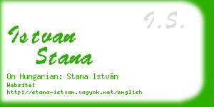 istvan stana business card